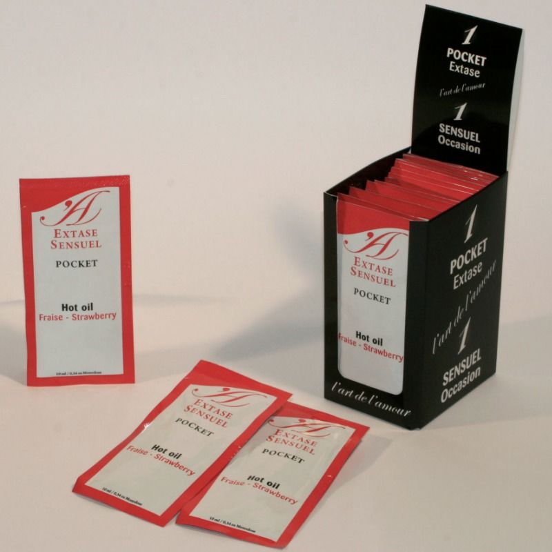 EXTASE SENSUAL - STRAWBERRY STIMULATING OIL 10 ML EXTASE SENSUAL  NOCTURNA DESIRES