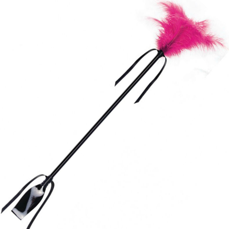 SECRETPLAY - BLACK AND FUCHSIA WHIP & FEATHER SECRETPLAY 100% FETISH  NOCTURNA DESIRES