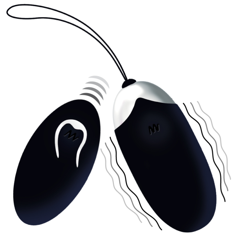 INTENSE - FLIPPY II VIBRATING EGG WITH REMOTE CONTROL BLACK INTENSE COUPLES TOYS  NOCTURNA DESIRES