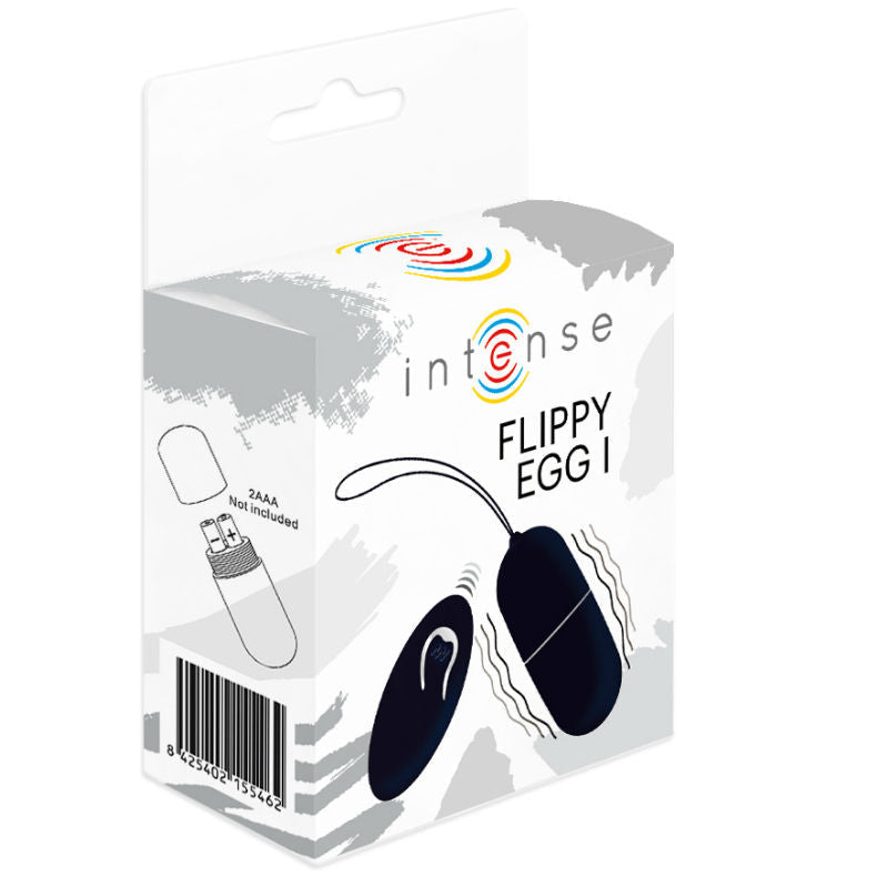 INTENSE - FLIPPY I VIBRATING EGG WITH REMOTE CONTROL BLACK INTENSE COUPLES TOYS  NOCTURNA DESIRES