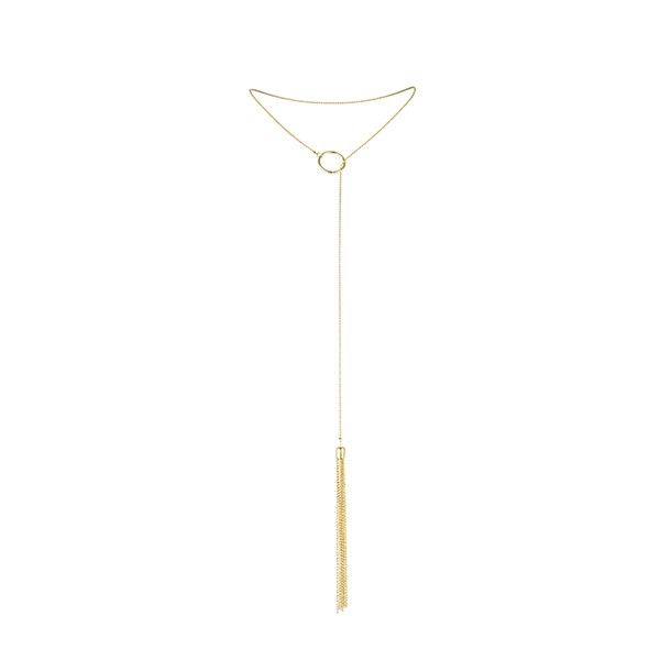 BIJOUX - MAGNIFIQUE METAL NECKLACE WITH GOLDEN FRINGES BIJOUX MAGNIFIQUE  NOCTURNA DESIRES