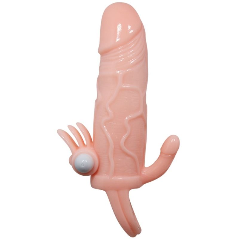 BAILE - BRAVE MAN PENIS COVER WITH CLIT AND ANAL STIMULATION FLESH 16.5 CM BAILE FOR HIM  NOCTURNA DESIRES