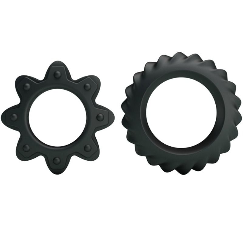 BAILE - KIT 2 RING FLOWERING SILICONE RINGS BAILE FOR HIM  NOCTURNA DESIRES