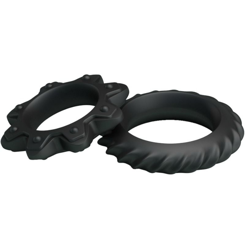 BAILE - KIT 2 RING FLOWERING SILICONE RINGS BAILE FOR HIM  NOCTURNA DESIRES