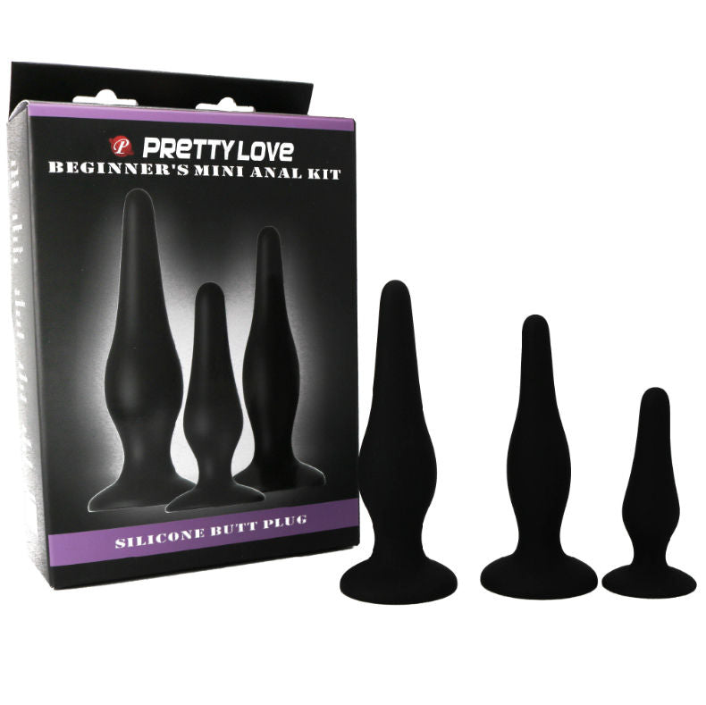PRETTY LOVE - ANAL PLUGS SILICONE INITIATION KIT PRETTY LOVE PARTY UP  NOCTURNA DESIRES