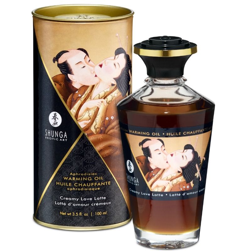 SHUNGA - COFFEE FLAVOR HEAT EFFECT MASSAGE OIL 100 ML SHUNGA OILS  NOCTURNA DESIRES