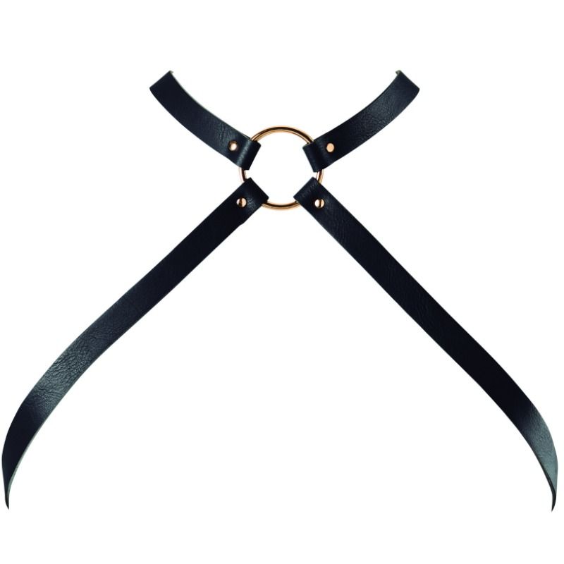 BIJOUX - INDISCRETS MAZE CROSSED CHEST HARNESS BLACK BIJOUX MAZE  NOCTURNA DESIRES