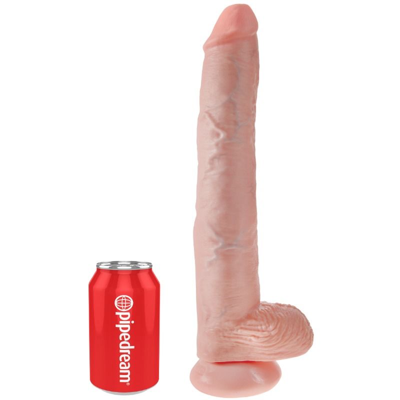 KING COCK - DILDO WITH BALLS 35.6 CM FLESH KING COCK  NOCTURNA DESIRES