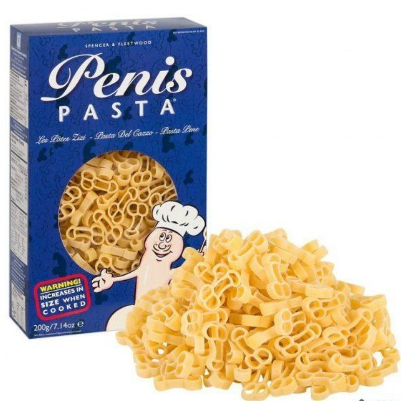 SPENCER & FLEETWOOD - PENIS-SHAPED PASTA 200 GR SPENCER & FLETWOOD  NOCTURNA DESIRES