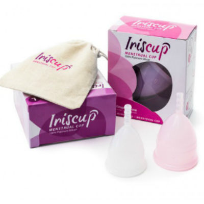 IRISCUP - LARGE PINK MONTH CUP + FREE STERILIZER BAG IRISCUP  NOCTURNA DESIRES