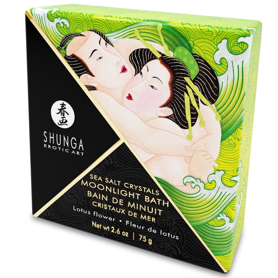 SHUNGA - LOTUS FLAVORED BATH OR SALTS 75 GR SHUNGA BATH EXPERIENCE  NOCTURNA DESIRES