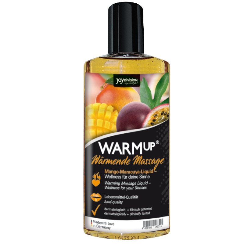 JOYDIVISION AQUAGLIDE - WARMUP MANGO AND MARACUYA MASSAGE OIL 150 ML - NOCTURNA DESIRES