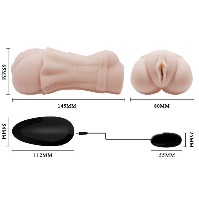 CRAZY BULL - WATER SKIN VAGINA MASTURBADOR WITH VIBRATING BULLET 2 CRAZY BULL  NOCTURNA DESIRES