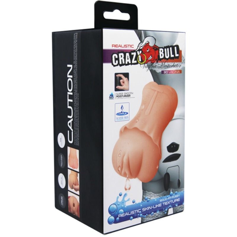 CRAZY BULL - WATER SKIN VAGINA MASTURBADOR WITH VIBRATING BULLET 2 CRAZY BULL  NOCTURNA DESIRES