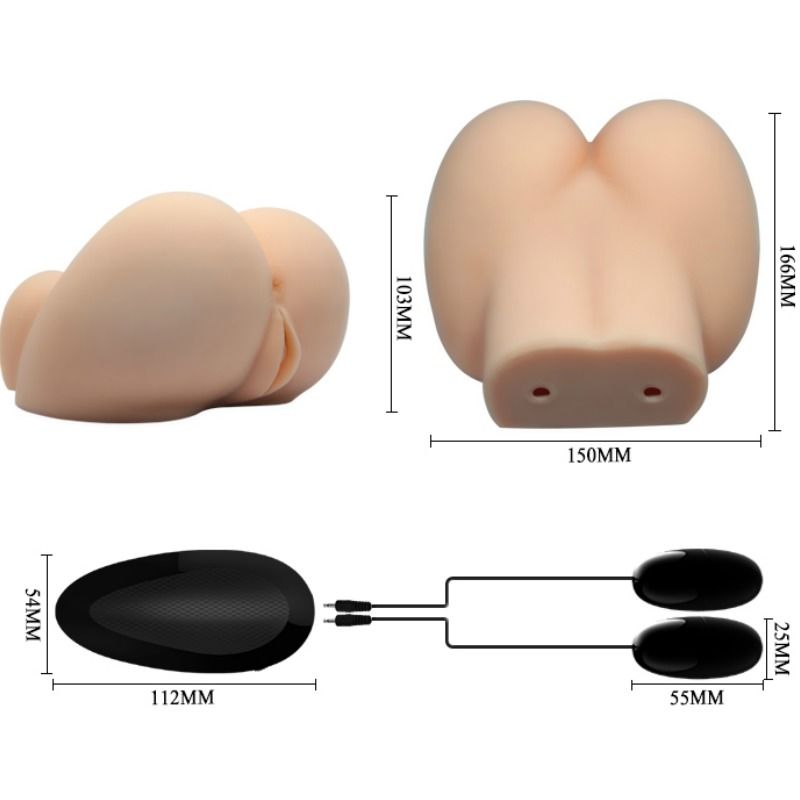 CRAZY BULL - REALISTIC VAGINA AND ANUS WITH VIBRATION POSITION 6 CRAZY BULL  NOCTURNA DESIRES