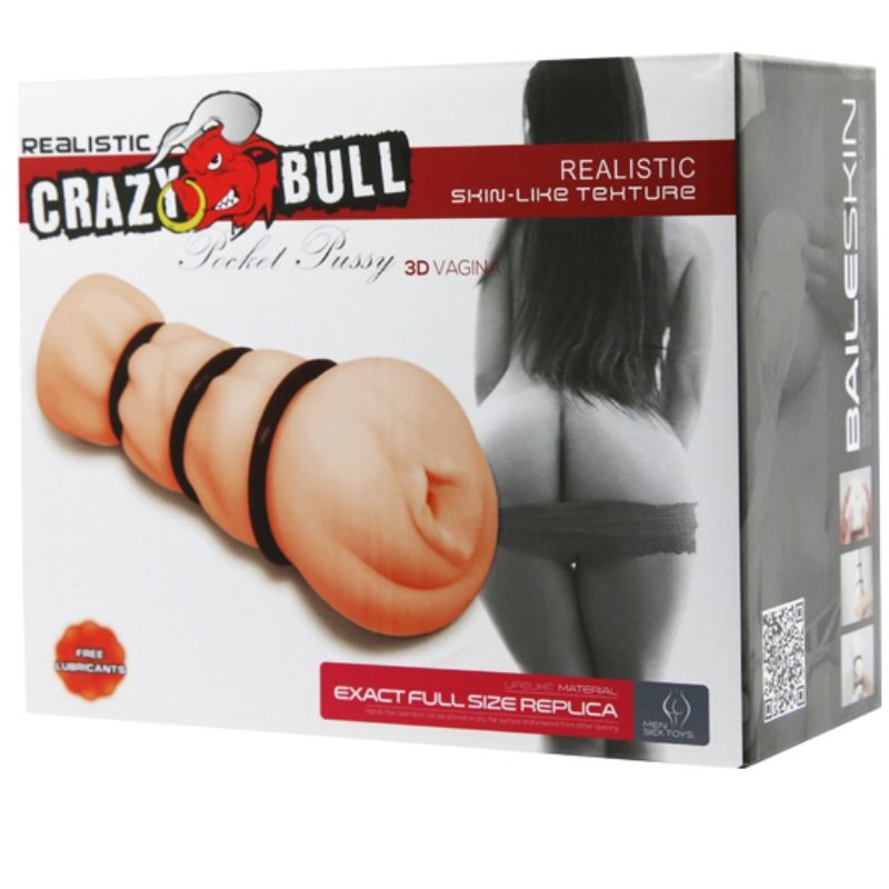 CRAZY BULL - VAGINA MASTURBATOR WITH RINGS CRAZY BULL  NOCTURNA DESIRES