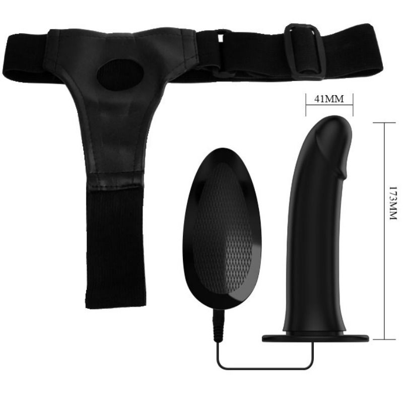PRETTY LOVE - VITO STRAP ON WITH HOLLOW DILDO AND VIBRATION 17.3 CM PRETTY LOVE MALE  NOCTURNA DESIRES