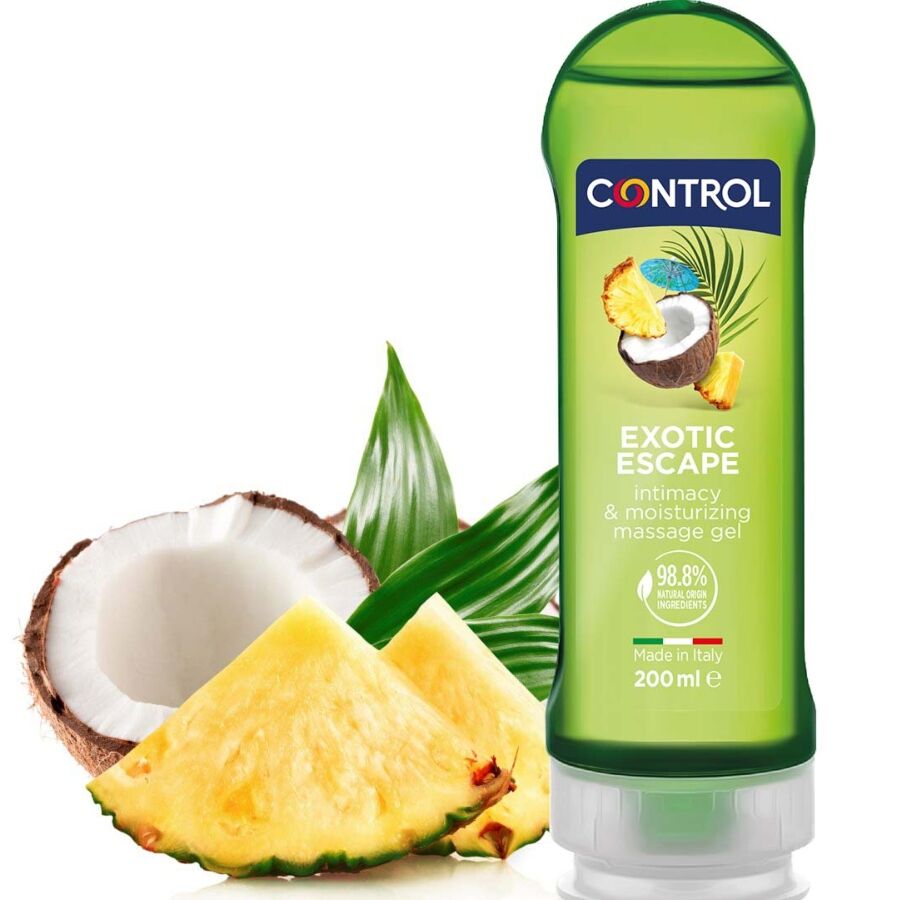 CONTROL - 2 EN 1 MASSAGE & PLEASURE EXOTIC 200 ML CONTROL LUBES  NOCTURNA DESIRES