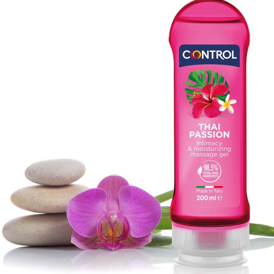 CONTROL - 2 EN 1 MASSAGE & PLEASURE THAI PASSION 200 ML CONTROL LUBES  NOCTURNA DESIRES