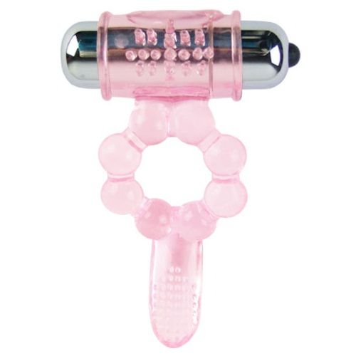 BAILE - SILICONE RING 10 TONGUE RHYTHMS WITH PINK VIBRATION BAILE FOR HIM  NOCTURNA DESIRES