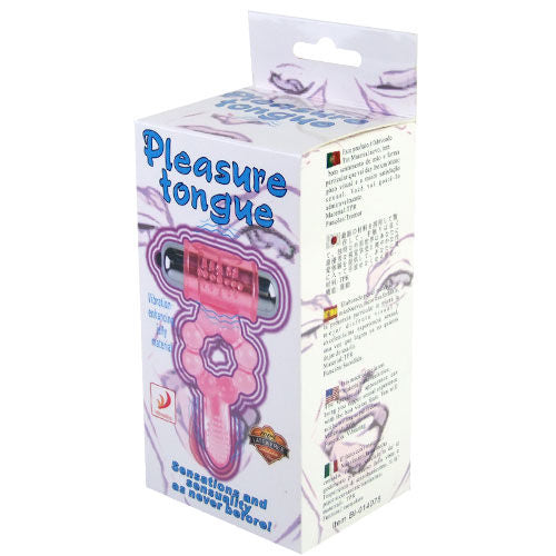 BAILE - SILICONE RING 10 TONGUE RHYTHMS WITH PINK VIBRATION BAILE FOR HIM  NOCTURNA DESIRES