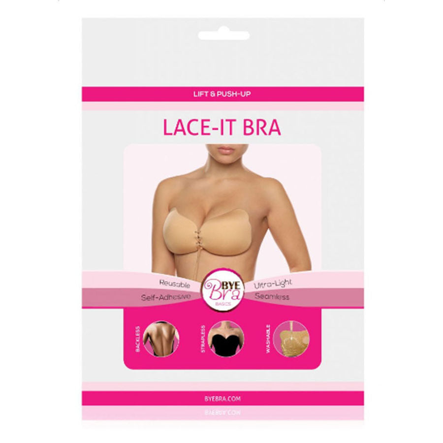 BYE-BRA - LACE-IT ENHANCEMENT PUSH-UP BEIGE CUP D BYE BRA - BRAS  NOCTURNA DESIRES