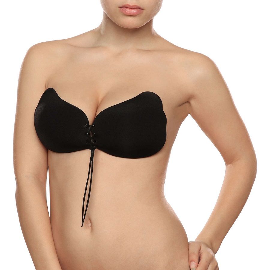 BYE-BRA - LACE-IT ENHANCEMENT PUSH-UP BLACK CUP A BYE BRA - BRAS  NOCTURNA DESIRES