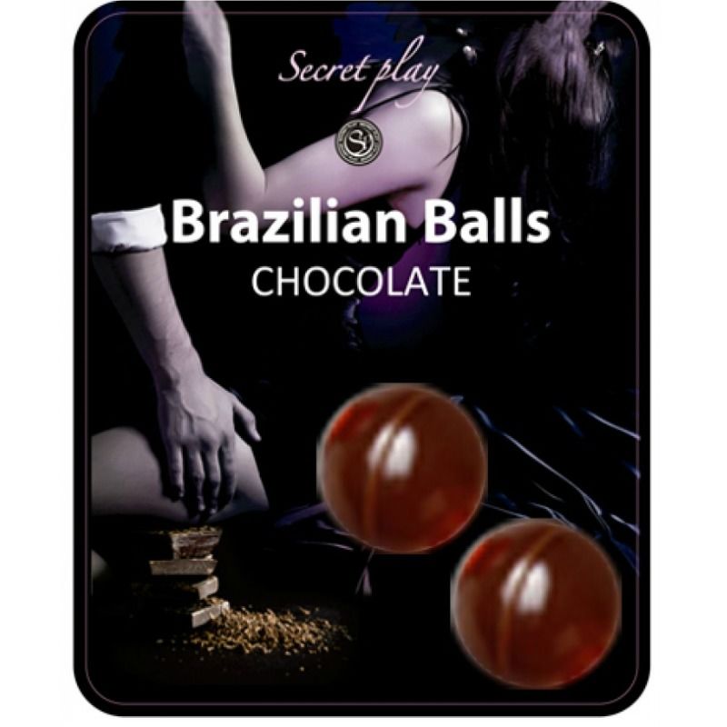 SECRETPLAY - 2 BRAZILIAN BALLS CHOCOLAT SECRETPLAY COSMETIC  NOCTURNA DESIRES