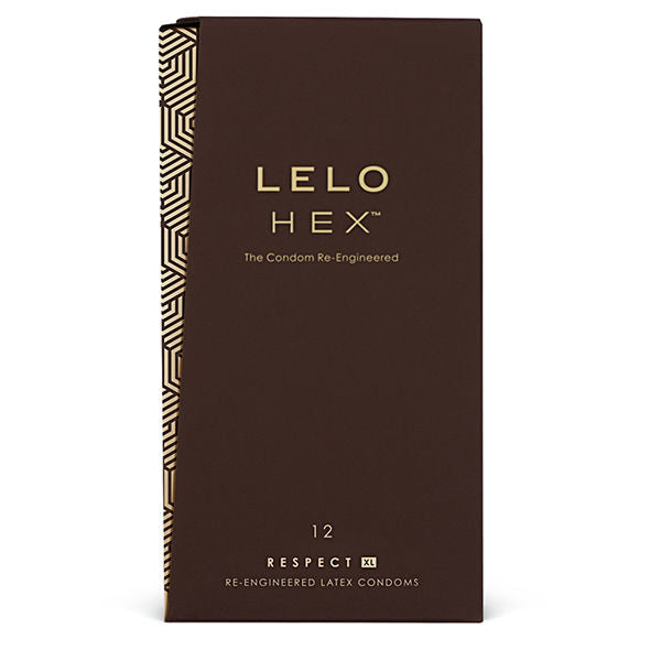 LELO - HEX CONDOMS RESPECT XL 12 PACK LELO  NOCTURNA DESIRES