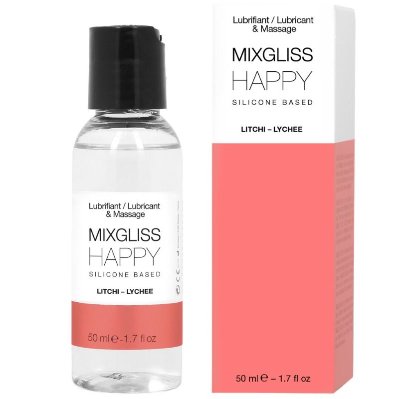 MIXGLISS - HAPPY LITCHI SILICONE LUBRICANT 50 ML MIXGLISS  NOCTURNA DESIRES