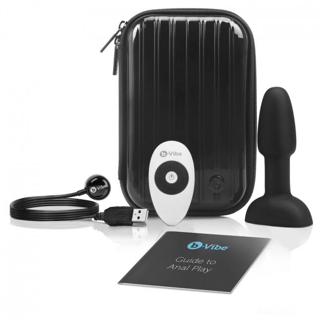 B-VIBE - RIMMING REMOTE CONTROL ANAL PLUG PETITE BLACK B-VIBE  NOCTURNA DESIRES