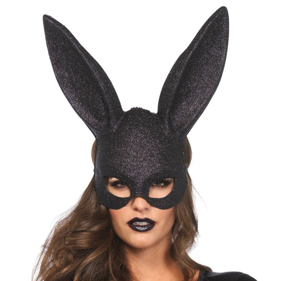 LEG AVENUE - GLITTER MASQUERADE RABBIT MASK LEG AVENUE ACCESSORIES  NOCTURNA DESIRES