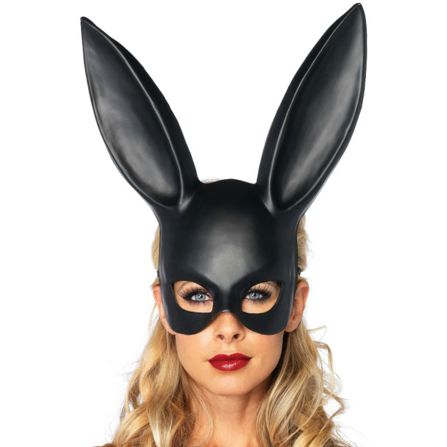 LEG AVENUE - MASQUERADE RABBIT MASK BLACK LEG AVENUE ACCESSORIES  NOCTURNA DESIRES