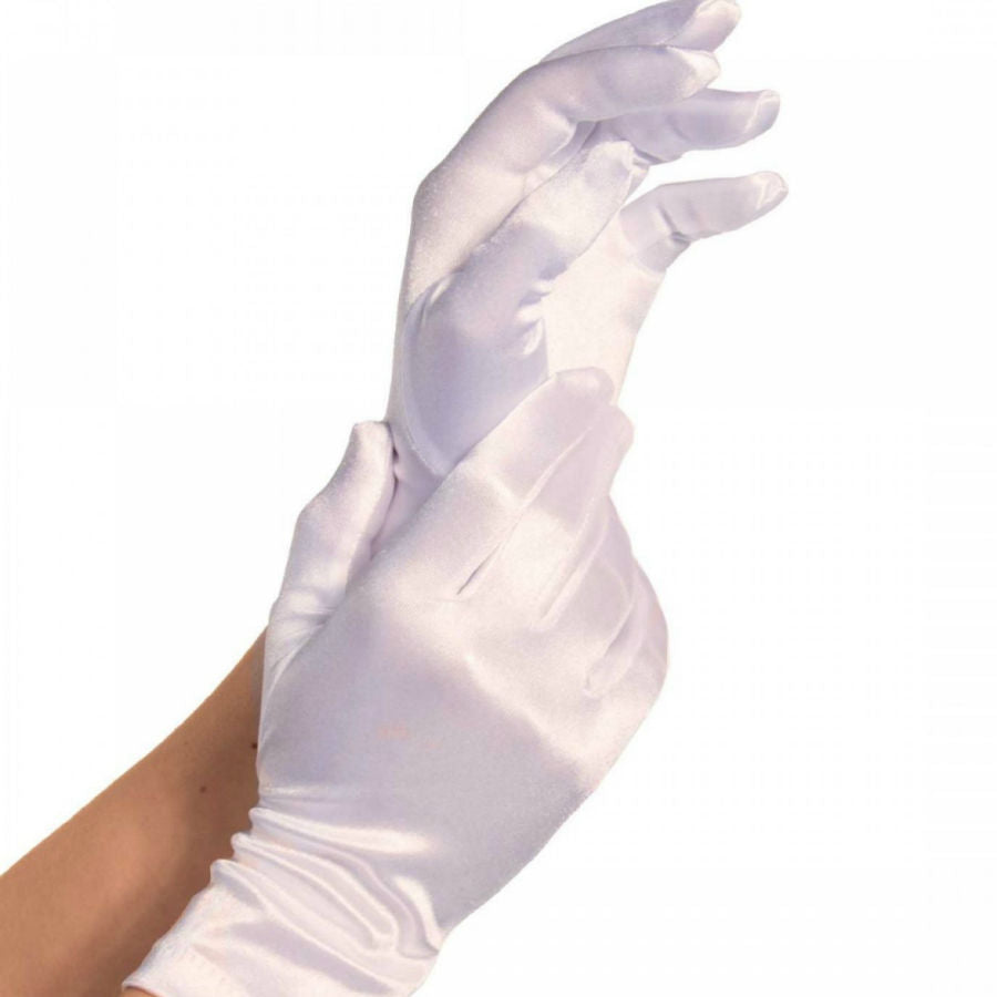 LEG AVENUE - SATIN GLOVES WHITE LEG AVENUE ACCESSORIES  NOCTURNA DESIRES
