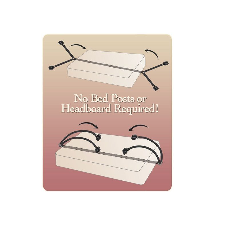 FETISH FANTASY SERIES - BED BINDINGS RESTRAINT KIT FETISH FANTASY SERIES  NOCTURNA DESIRES