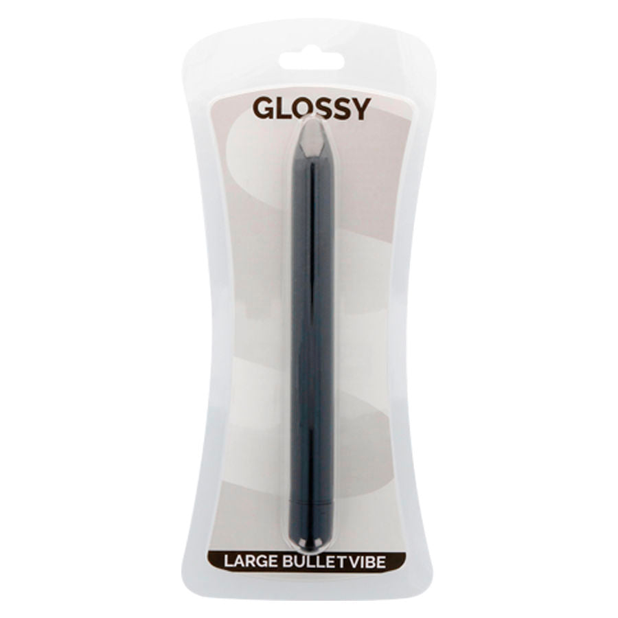 GLOSSY - SLIM VIBRATOR BLACK GLOSSY  NOCTURNA DESIRES