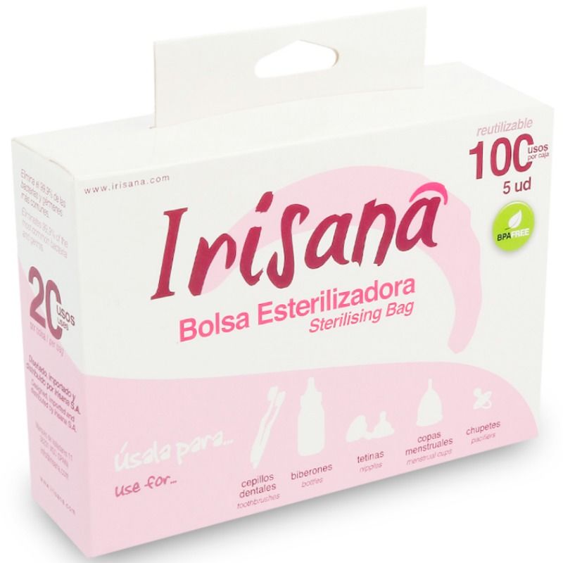 IRISANA - STERILIZER BAG 5 UNITS IRISCUP  NOCTURNA DESIRES