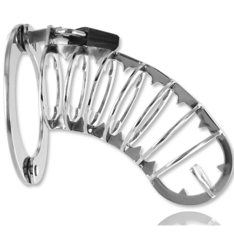 METAL HARD - PENIS CAGE WITH SECURITY LOCK 14 CM - NOCTURNA DESIRES