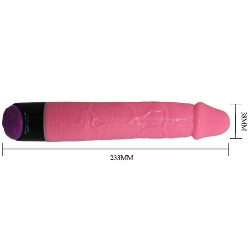 BAILE - COLORFUL SEX REALISTIC VIBRATOR PINK 23 CM BAILE  NOCTURNA DESIRES