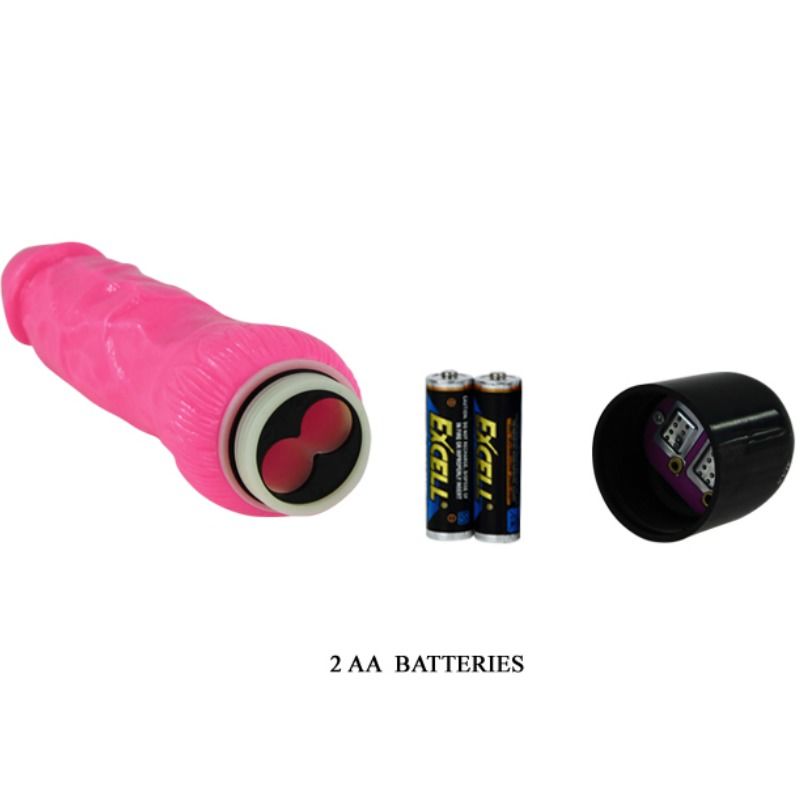 BAILE - COLORFUL SEX REALISTIC VIBRATOR PINK 24 CM BAILE  NOCTURNA DESIRES