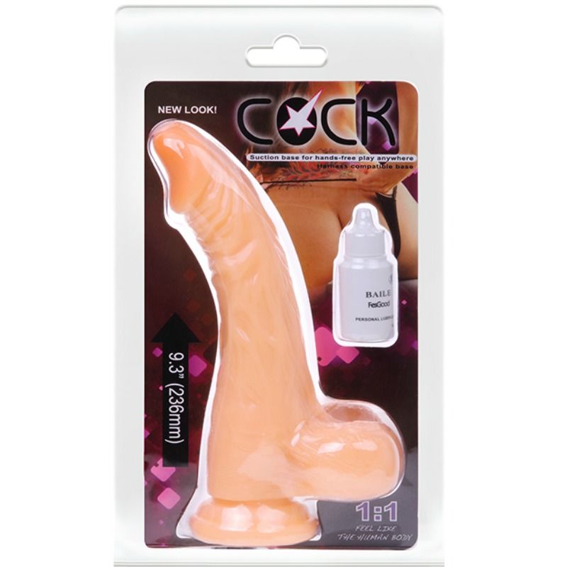 BAILE - REALISTIC COCK DILDO WITH VIBRATION BAILE VIBRATORS  NOCTURNA DESIRES