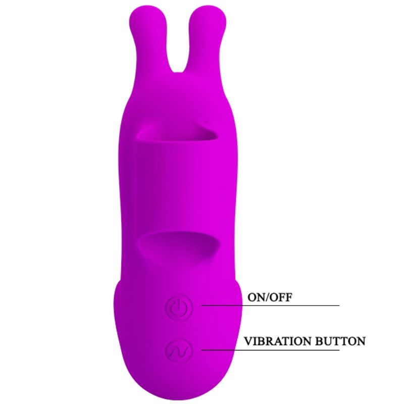 PRETTY LOVE - SMART RECHARGEABLE THIMBLE WITH RABBIT PRETTY LOVE SMART  NOCTURNA DESIRES