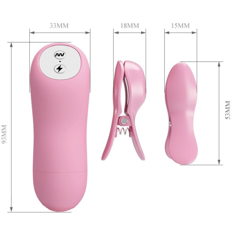 BAILE - ROMANTIC WAVE TWEEZERS WITH VIBRATION AND ELECTROSHOCK BAILE  NOCTURNA DESIRES