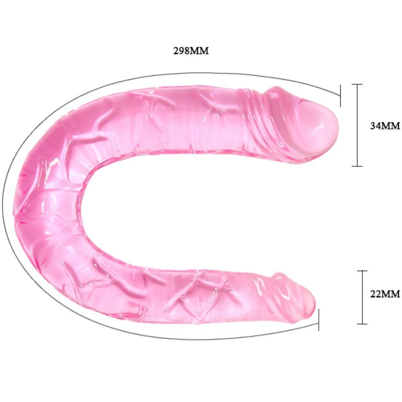 BAILE - DOUBLE DONG DOUBLE PINK DILDO BAILE DILDOS  NOCTURNA DESIRES