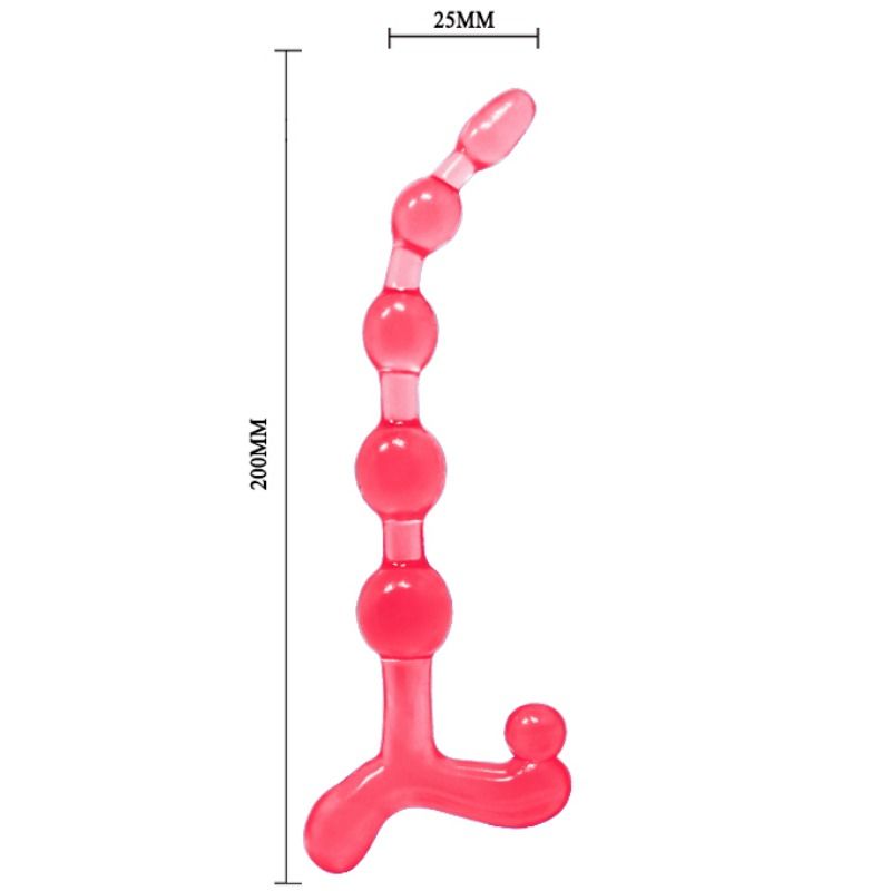 BAILE - BENDY TWIST RED ANAL BALLS BAILE ANAL  NOCTURNA DESIRES