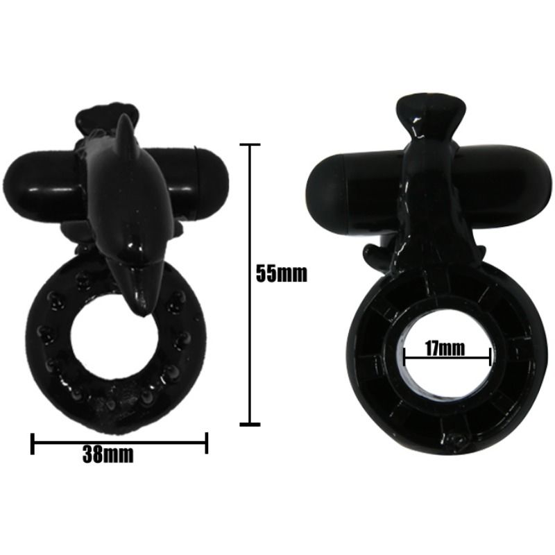 BAILE - SWEET RING RING WITH CLITORIS STIMULATOR DELFIN BAILE FOR HIM  NOCTURNA DESIRES