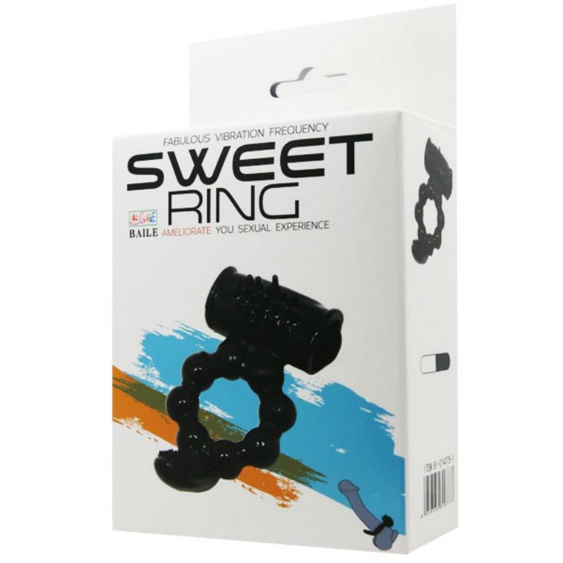 BAILE - SWEET RING RING WITH DOUBLE STIMULATOR BAILE FOR HIM  NOCTURNA DESIRES