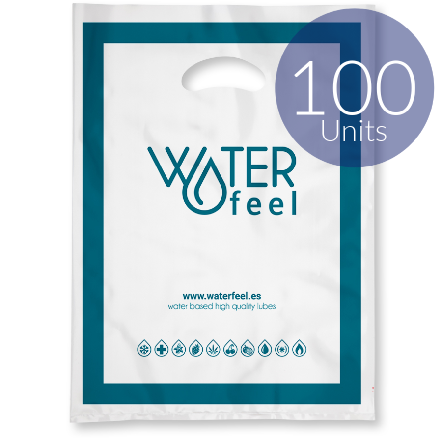 WATERFEEL - 100 LARGE PLASTIC BAGS 40 X 50 CM - NOCTURNA DESIRES