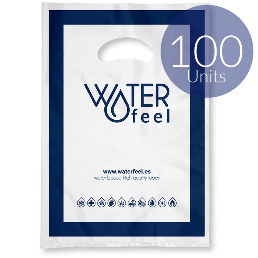 WATERFEEL - 100 SMALL PLASTIC BAGS 25 X 35 CM - NOCTURNA DESIRES