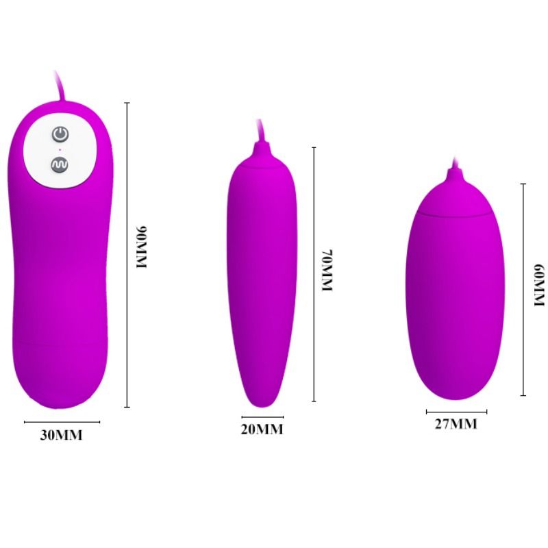 PRETTY LOVE - IRMA DOUBLE VIBRATING EGG PRETTY LOVE FLIRTATION  NOCTURNA DESIRES
